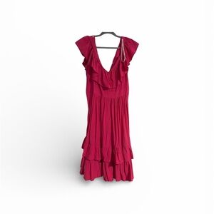 Calvin Klein Backless Fuchsia Dress
